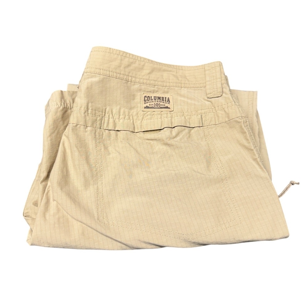 Columbia Sportswear Pants Mens 38x30 (38x29 ACTUAL) Light Tan Ripstop Cargo